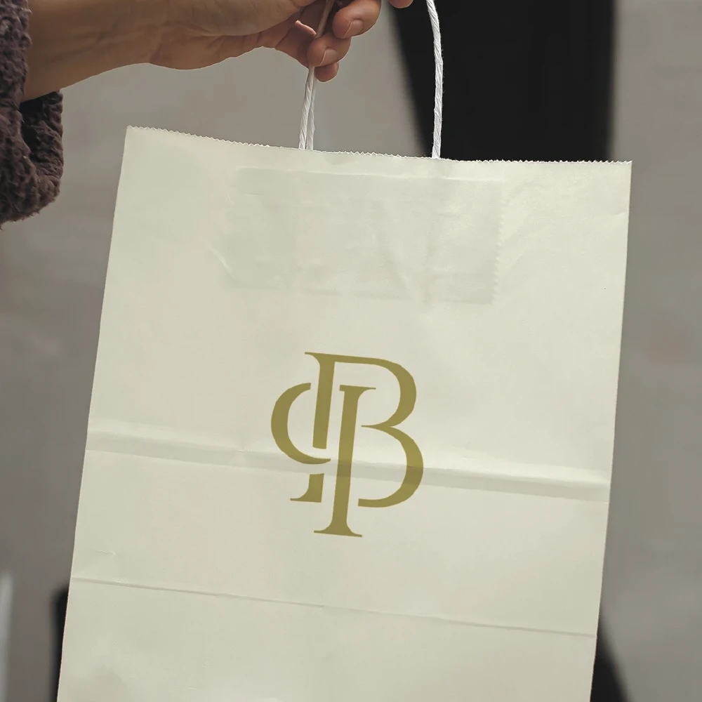 Premade BP Monogram logo design for wedding