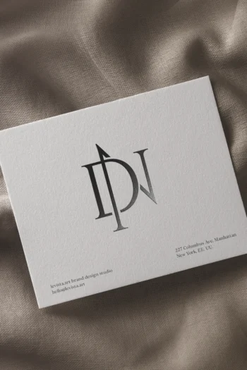 Premade DN Monogram logo design for wedding