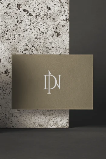 Premade D+N Monogram logo design for wedding