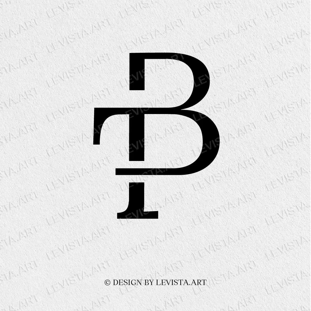 TB BT Ready-made monogram logo for wedding, business