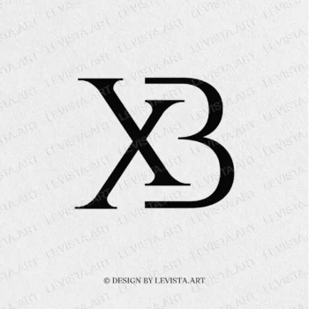 XB Ready-made monogram logo for wedding, business