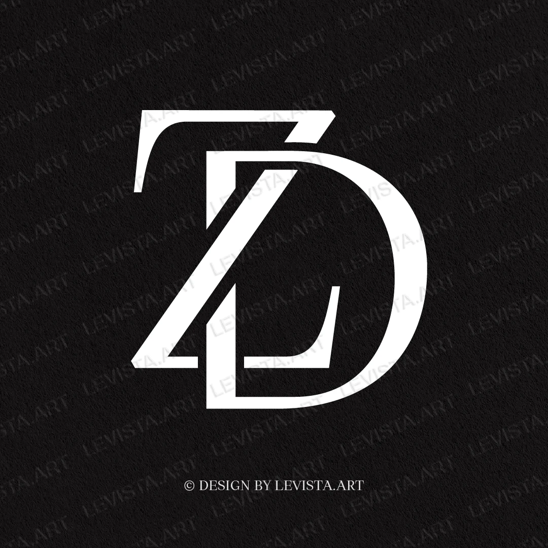 DZ Premade monogram logo for wedding, business