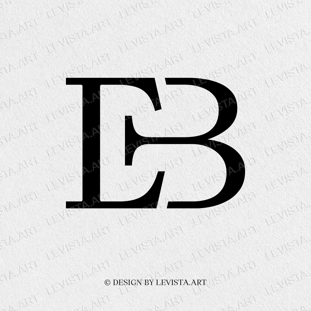 EB Ready-made monogram logo for wedding, business