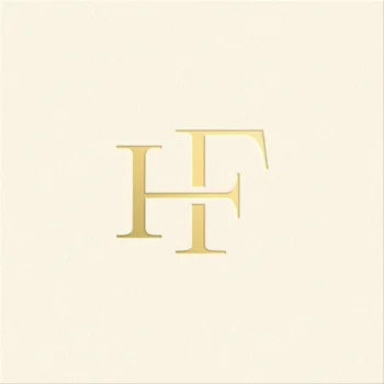 HF Raedy-made monogram logo design gold