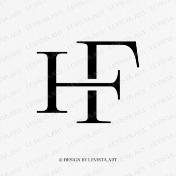 HF Raedy-made monogram logo for wedding, business