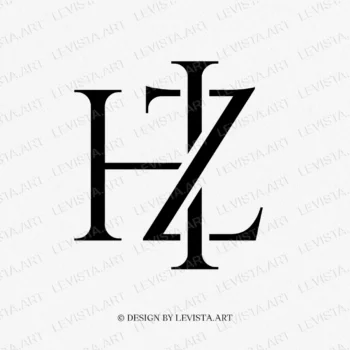 HZ Raedy-made monogram logo for wedding, business