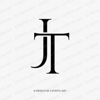 JT TJ Raedy-made monogram logo for wedding, business