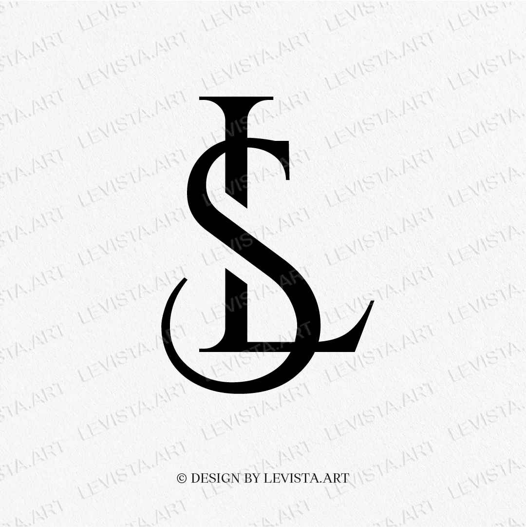 LS SL Ready-made monogram logo for wedding, business