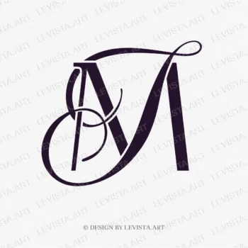 MF, FM Initials ready-made monogram logo for wedding, business