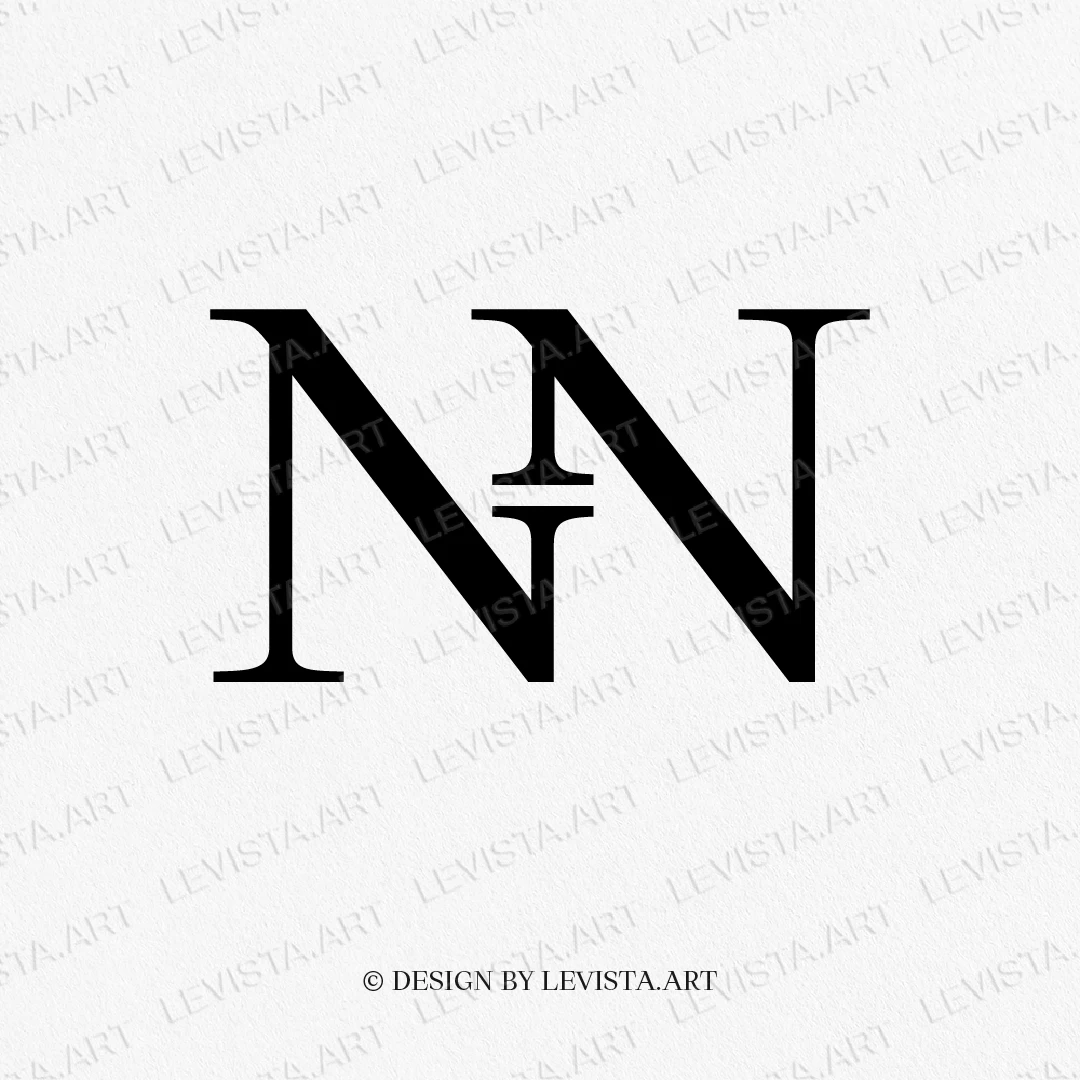 NN Raedy-made monogram logo for wedding, business