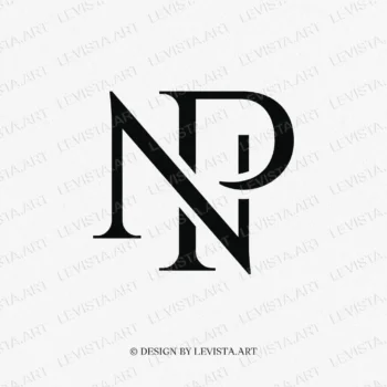 NP Raedy-made monogram logo for wedding, business