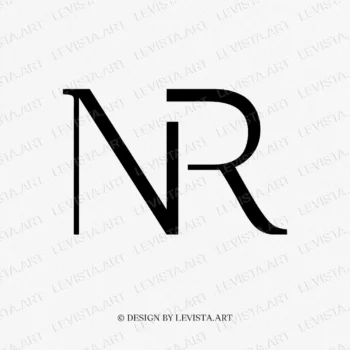 NR Raedy-made monogram logo for wedding, business