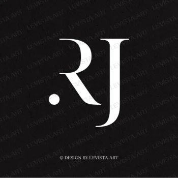 RJ Premade monogram logo for wedding, business