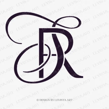 RS, SR Initials ready-made monogram logo for wedding, business