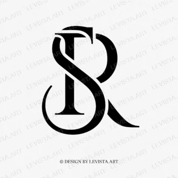 RS, SR ready-made monogram logo for wedding, business