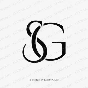 SG Raedy-made monogram logo for wedding, business