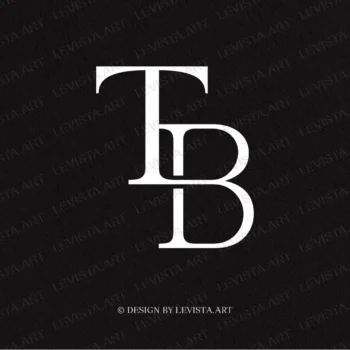 TB Premade monogram logo for wedding, business