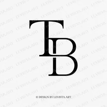 TB Ready-made monogram logo for wedding, business