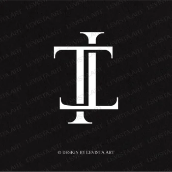 TT Premade monogram logo for wedding, business