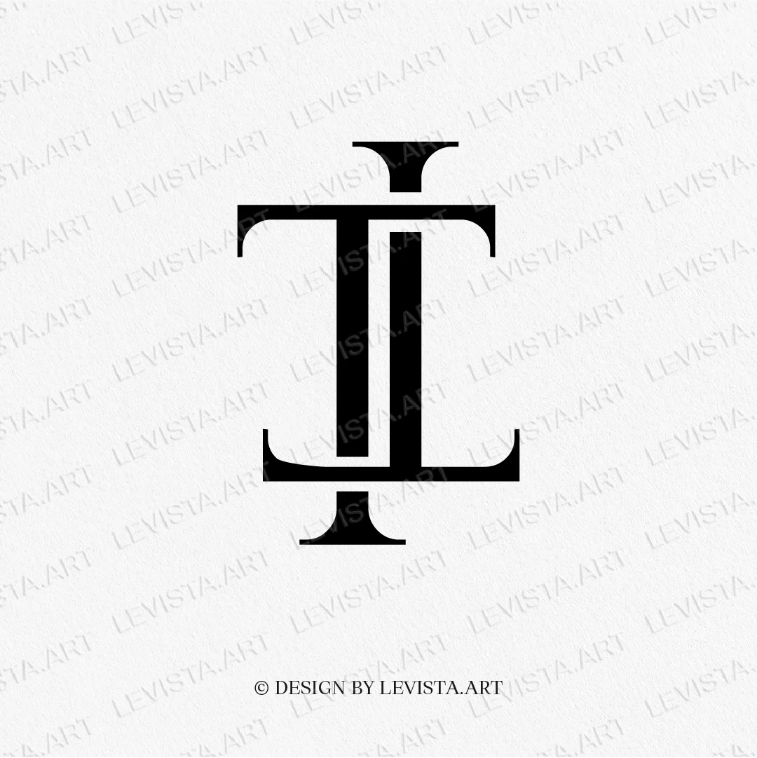 TT Ready-made monogram logo for wedding, business