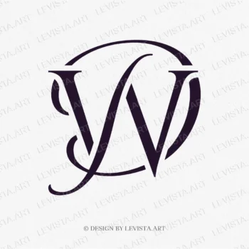 WD, DW Initials raedy-made monogram logo for wedding, business