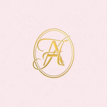 AA monogram initials logo on stationery – sophisticated branding for business or personal projects