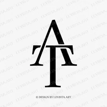 AT or TA ready-made monogram logo