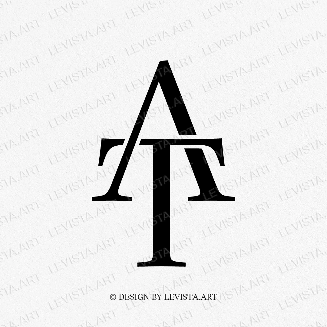 AT or TA ready-made monogram logo