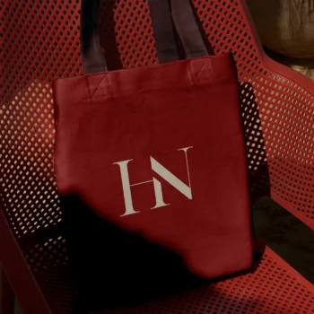 HN ready-made monogram initials for bag