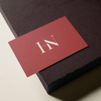 HN ready-made monogram initials for business card