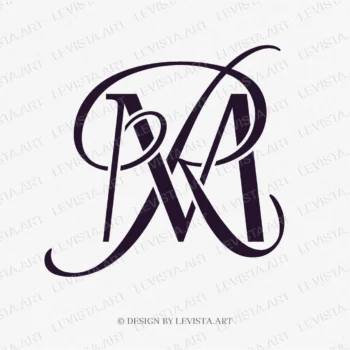 MR, RM Initials ready-made monogram logo for wedding, business