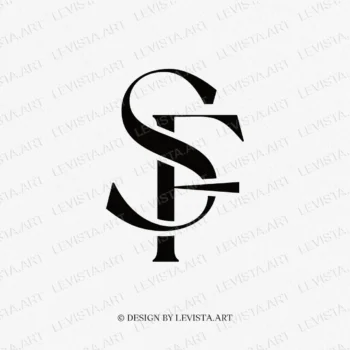 SF FS ready made monogram logo for wedding business