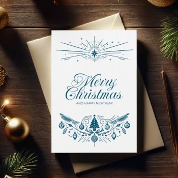 Luxury Christmas card perfect for adding a touch of elegance to the season