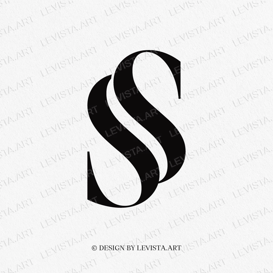 SS ready-made monogram logo for wedding, business