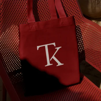 TK ready-made monogram logo for business on bag