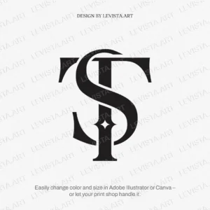 TS monogram logo design