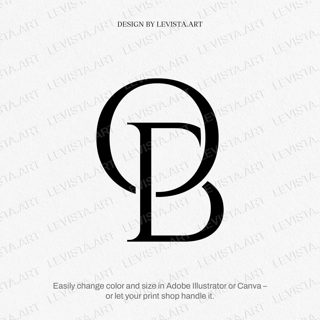 OB Letter logo, OB Monogram logo